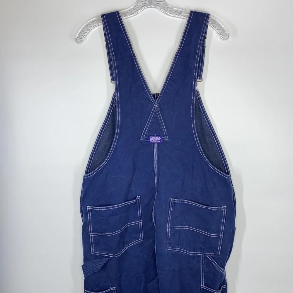 Big Smith Denim Hipster Carpenter Bib Overalls 36x32